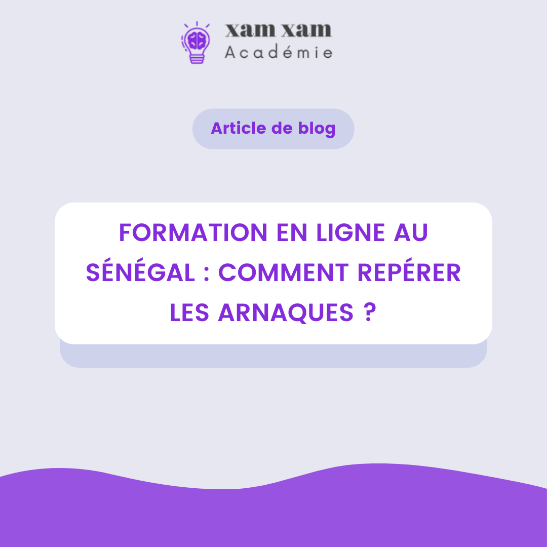 Formation en ligne au Sénégal : comment repérer les arnaques ?