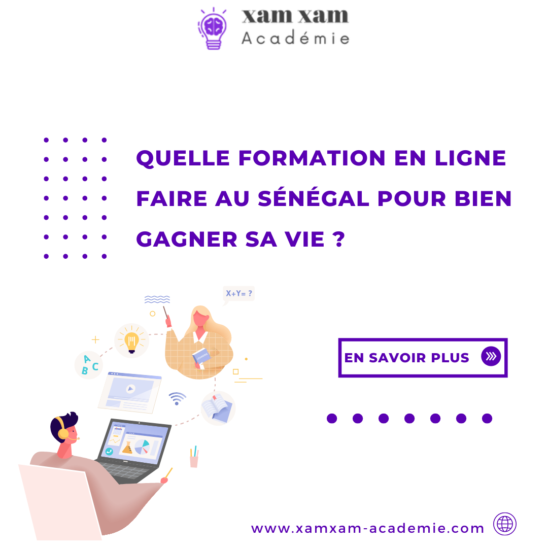 Quelle formation en ligne faire au Sénégal pour bien gagner sa vie ?