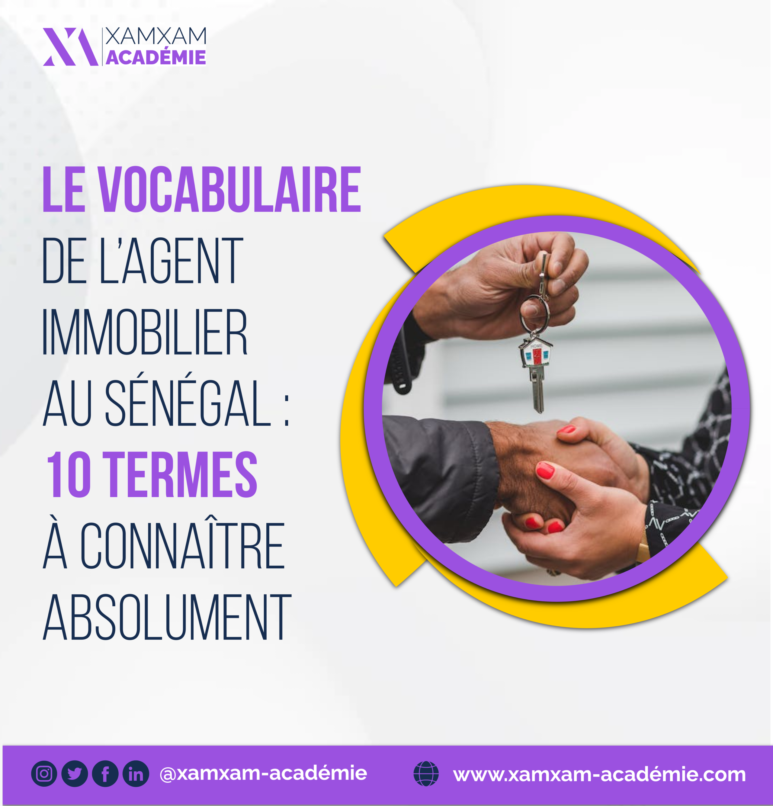 Le vocabulaire de l’agent immobilier au Sénégal : 10 termes à connaître absolument 